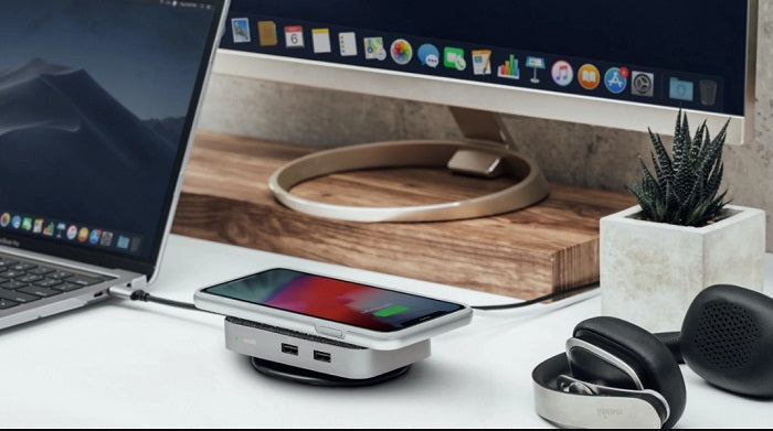 Moshi Symbus Q Compact USB-C Dock with Wireless Charging