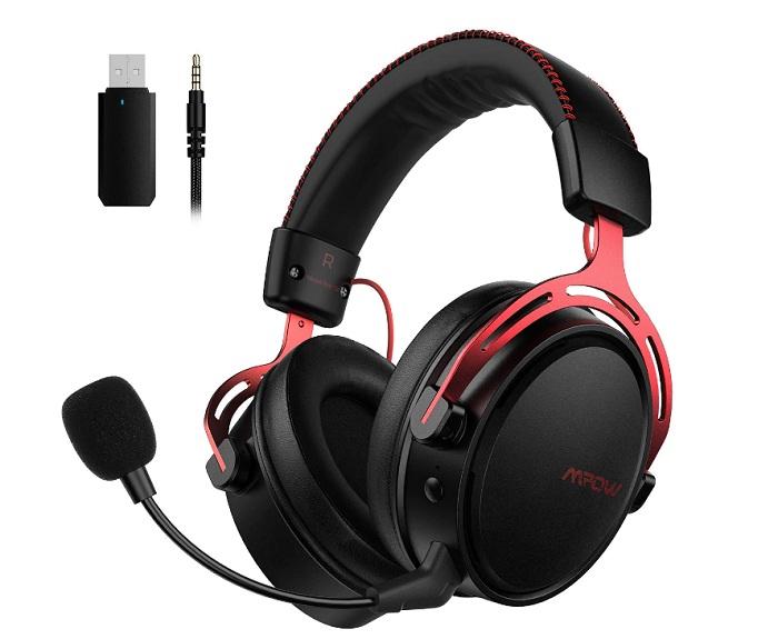 Mpow BH415 Air 2.4G Wireless Gaming Headset - Red