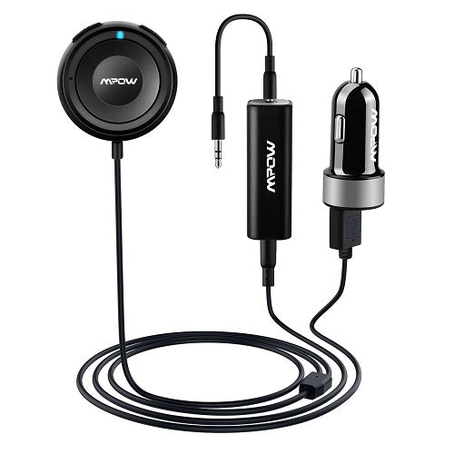 Buy Mpow MBR2 Bluetooth Car Kits, Bluetooth Reciever for Music Streaming from Vmart in Pakistan