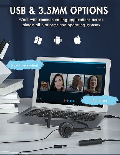 Buy Mpow Single-Sided USB Headset with Microphone from Vmart in Pakistan