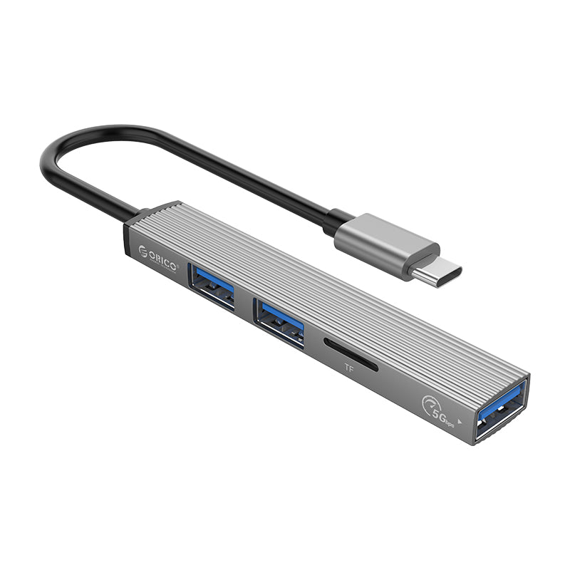 ORICO AH-12F 4 In 1 Type C to USB 3.0 Hub - Gray