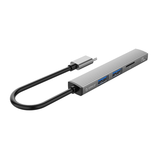 Buy ORICO AH-12F 4 In 1 Type C to USB 3.0 Hub - Gray from Vmart in Pakistan