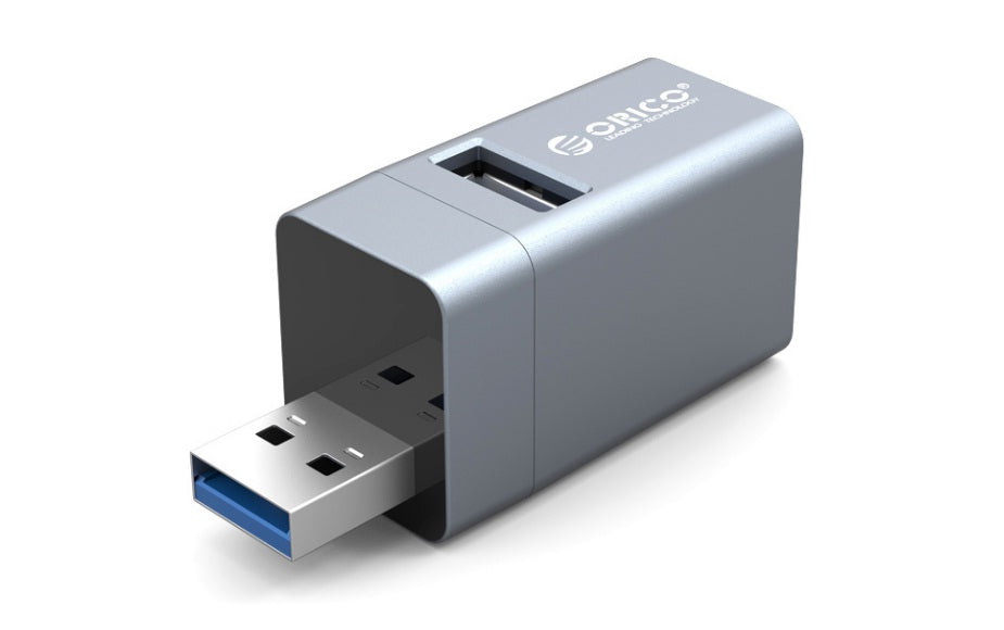 ORICO MINI-U32L 3 In 1 USB Hub - Gray