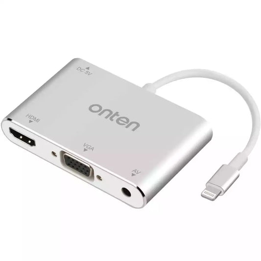 Buy Onten 7585C Lightning To HDMI + VGA Adapter from Vmart in Pakistan