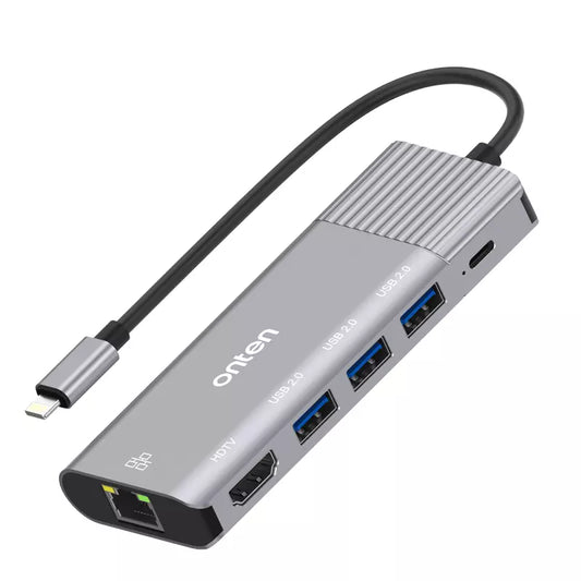 Buy Onten 79591 Lightning 6 in 1 Docking Station from Vmart in Pakistan
