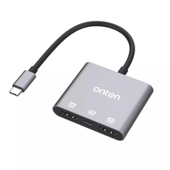 Onten 9175s Type C To Dual HDMI 4K With PD 3.0 Adapter