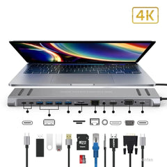 Onten 9199A 14 In 1 USB C Multifunction Docking Station