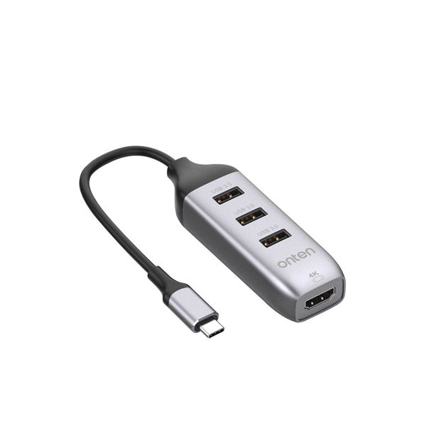 Onten 95118H USB-C to HDMI With 3 USB 3.0 Hub