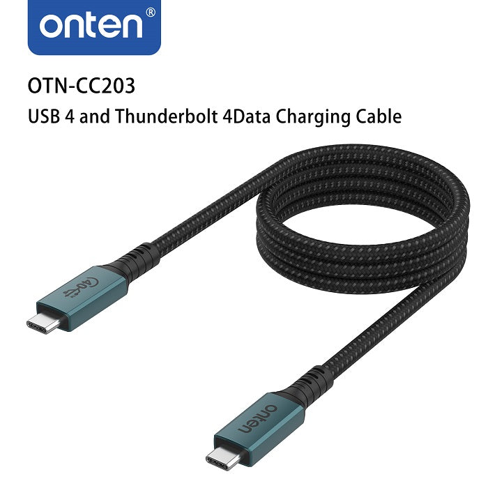 Onten CC203 USB4 and Thunderbolt 4 Data Charging Cable 1m