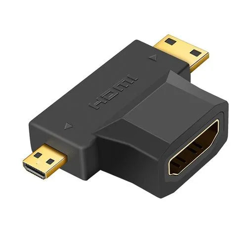 Onten HD708 Mini + Micro HDMI To HDMI Female Adapter