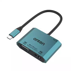 Onten M205 3 in 1 Type-C to HDMI+VGA+PD Fast Charge Video Converter