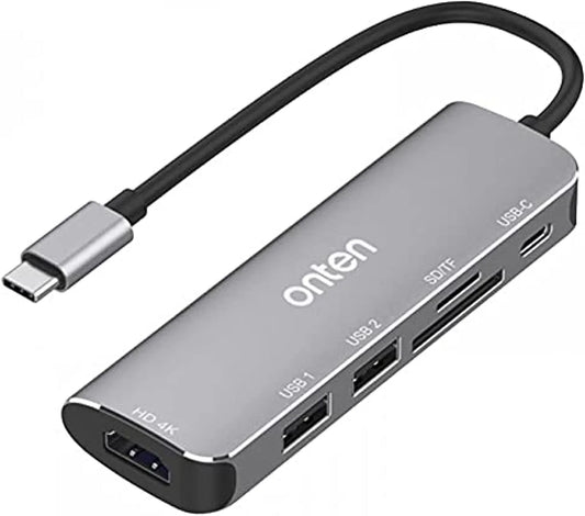 Buy Onten OTN-95116 5 in 1 Type-C Multi Function Dock Station from Vmart in Pakistan