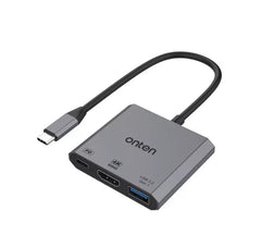 Onten UC301 3-in-1 USB-C to HDMI 4K@60Hz Adapter