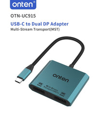 Onten UC915 USB-C to Dual DP Adapter