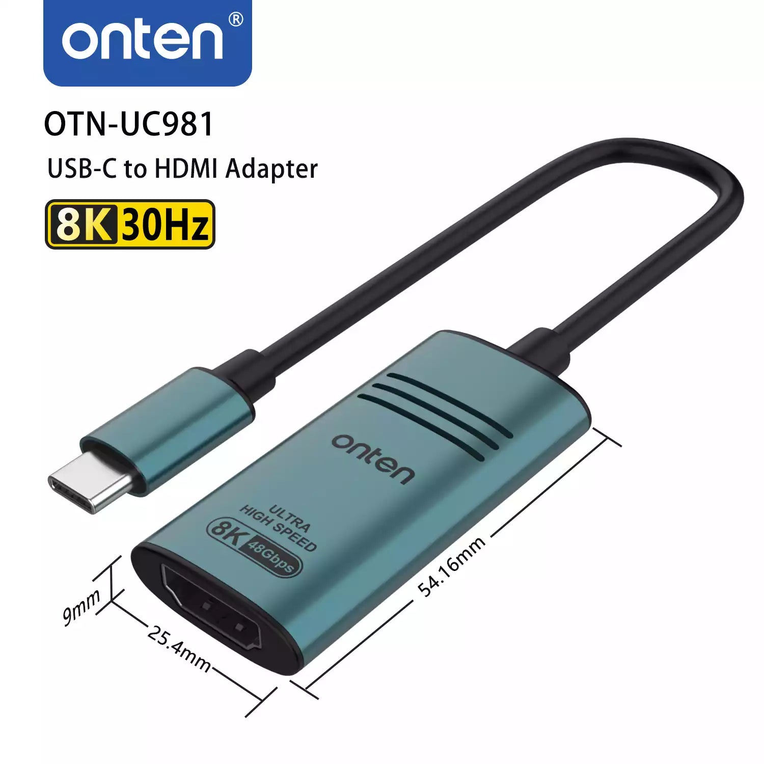 Onten UC981 USB-C to HDMI Adapter