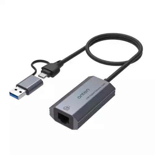 Onten UE101 USB 3.0 + Type C To Gigabit Lan Adapter