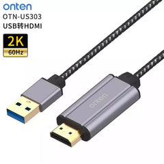 Onten US303 USB to HDMI Cable 1.8m