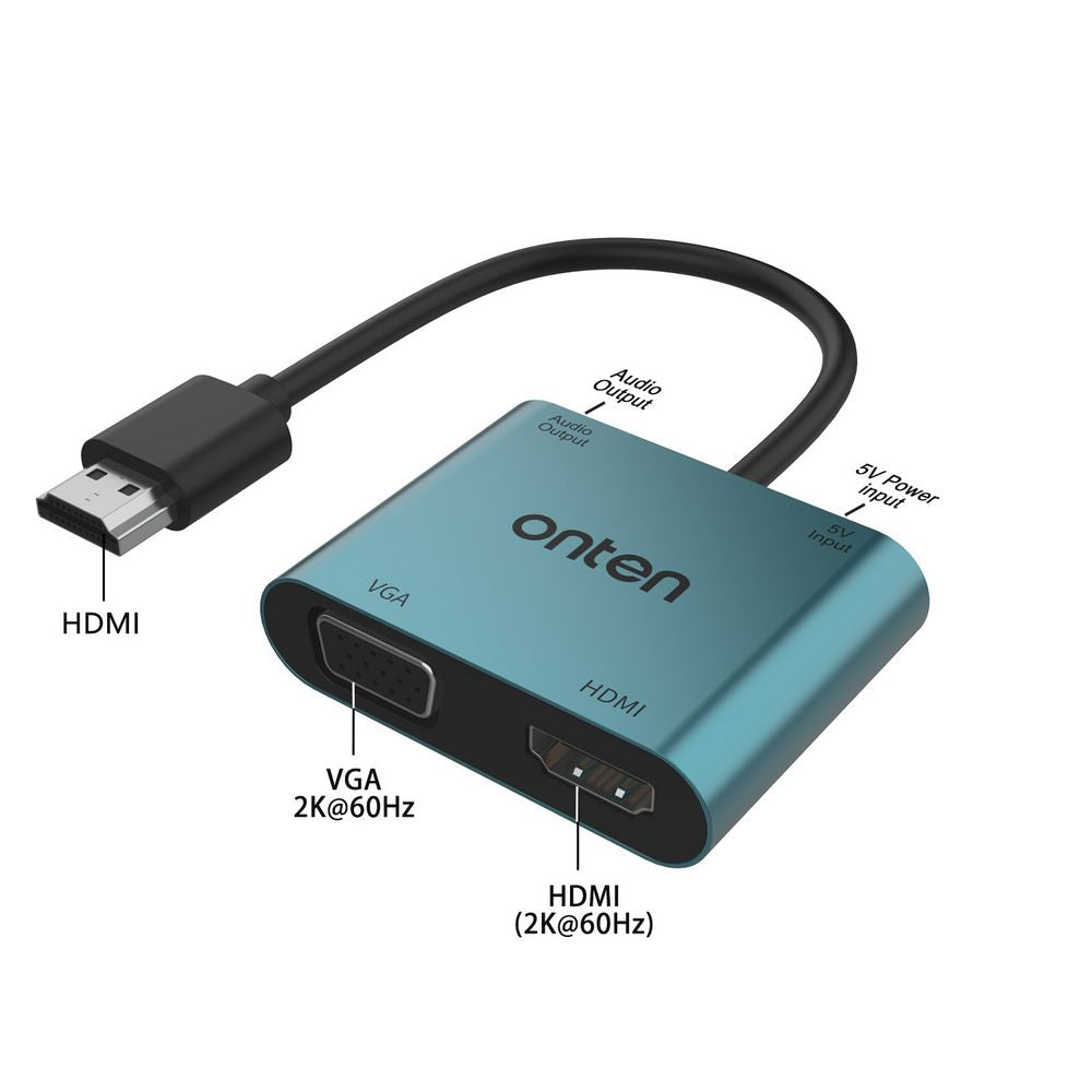 Buy Onten 5166HV HDMI to HDMI+VGA with Audio from Vmart in Pakistan