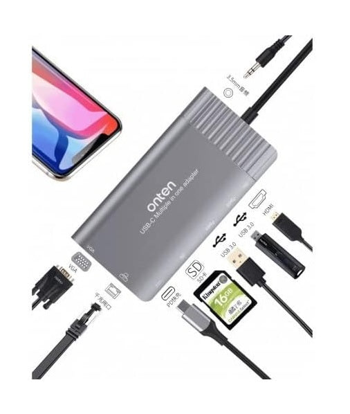Buy Onten 95117 Type-C Multi Function Dock Station Vmart in Pakistan