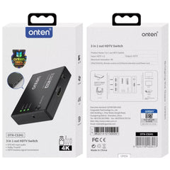 Buy Onten CS341 HDMI Switch 3-in-1 Out from Vmart in Pakistan