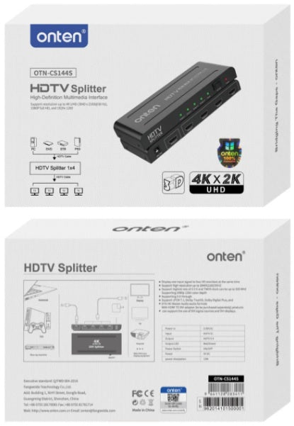 Buy Onten OTN-CS144S 1×4 HDMI Splitter from Vmart in Pakistan
