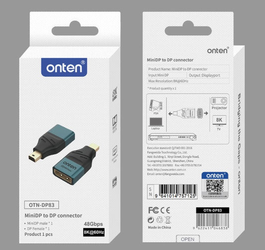 Buy Onten OTN-DP83 Mini DisplayPort to DisplayPort Adapter from Vmart in Pakistan