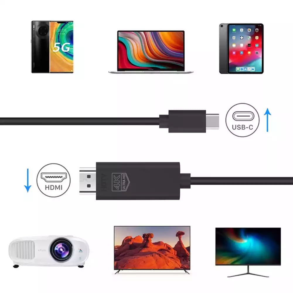 Buy Onten UC932 Type-C to HDMI Cable 1.8m Vmart in Pakistan