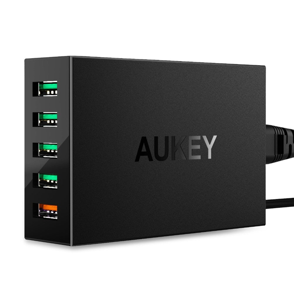 Aukey 5-Port USB Charging Station with Quick Charge 3.0