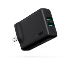 Aukey Dual-Port USB Wall Charger with GaN Power Tech