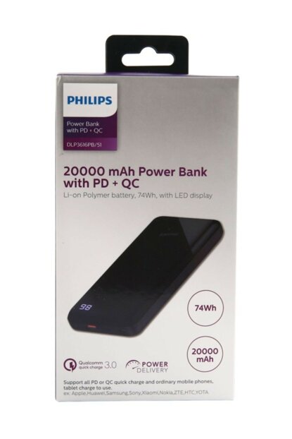 Philips USB Power Bank - 20000mAH