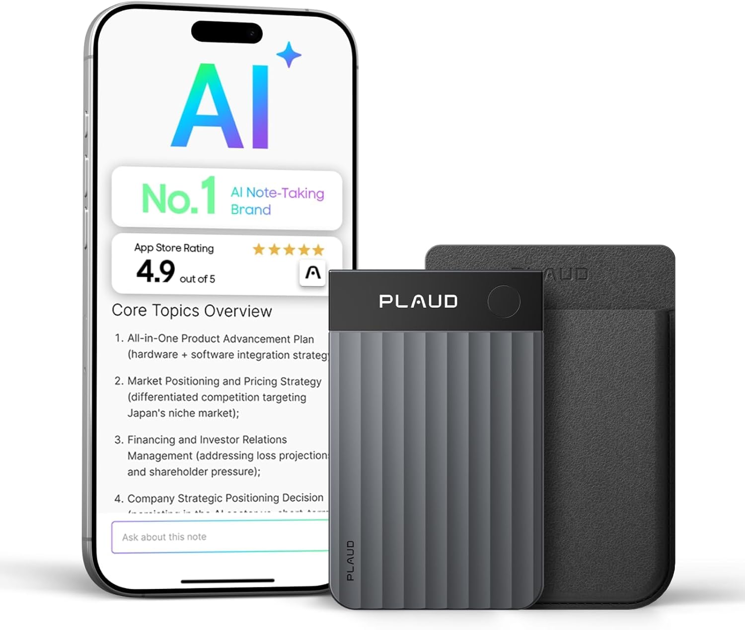Buy Plaud Note Pro AI Voice Recorder Black Vmart in Pakistan