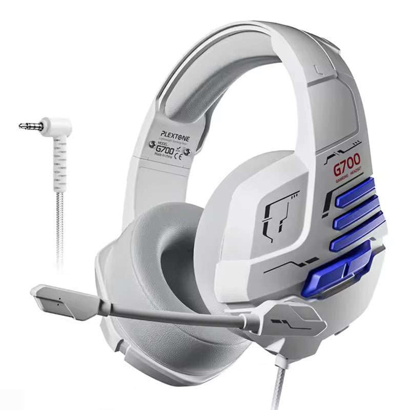 Buy Plextone G700 3.5mm Aux Wired Gaming Headphones Grey from Vmart in Pakistan