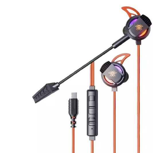 Buy Plextone RX3 Plus Type-C In-Ear Wired Game Earphones Plugable Mic Orange from Vmart in Pakistan