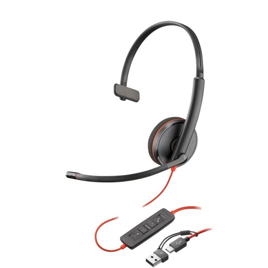 Buy Poly Blackwire C3210 Corded UC USB-A/USB-C Headset from Vmart in Pakistan