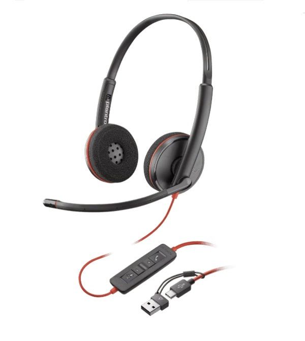 Poly Blackwire C3220 Corded UC USB-A/USB-C Headset