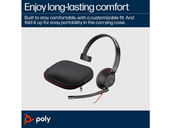 Buy Poly Blackwire 5210 Monaural USB-C Headset +3.5mm Plug +USB-C/A Adapter Vmart in Pakistan
