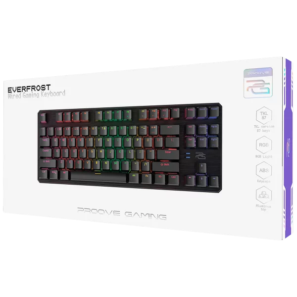 Buy Proove Everfrost Wired USB Gaming Keyboard Black from Vmart in Pakistan