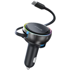 Buy Proove Hammer 81W Car Charger (Type-C + USB) + Retractable Type-C Cable from Vmart in Pakistan