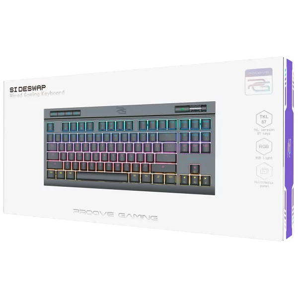 Buy Proove Sideswap Wired USB Gaming Keyboard Black from Vmart in Pakistan