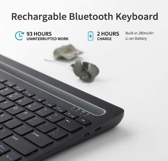 Rapoo XK100 Multi Device Bluetooth Keyboard - Black