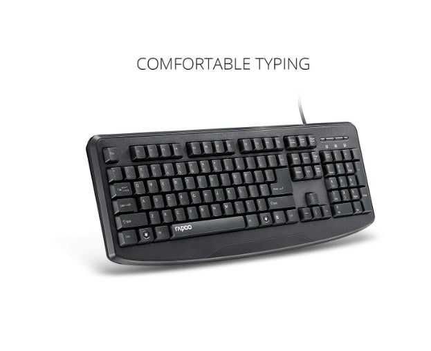 Rapoo nk2500 Wired USB Desktop Keyboard - Black