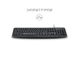 Rapoo nk2500 Wired USB Desktop Keyboard - Black