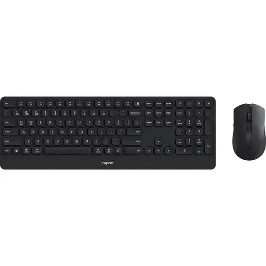 Buy Rapoo 9510M Multi-Mode Wireless Optical Mouse & Keyboard US Dark Grey Vmart in Pakistan
