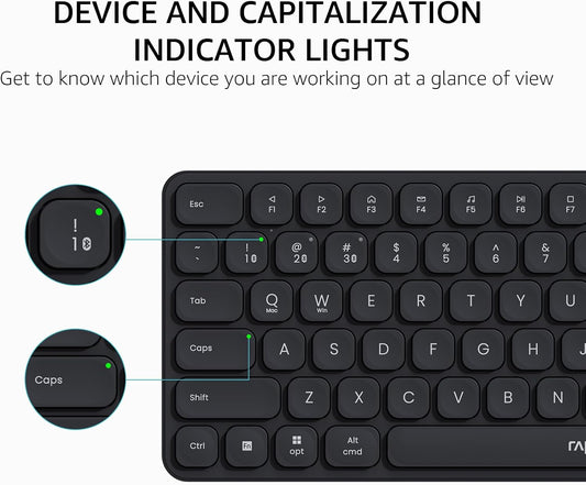 Buy Rapoo 9560M Wireless Keyboard & Mouse Combo Black Vmart in Pakistan