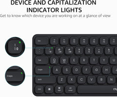 Buy Rapoo 9560M Wireless Keyboard & Mouse Combo Black Vmart in Pakistan