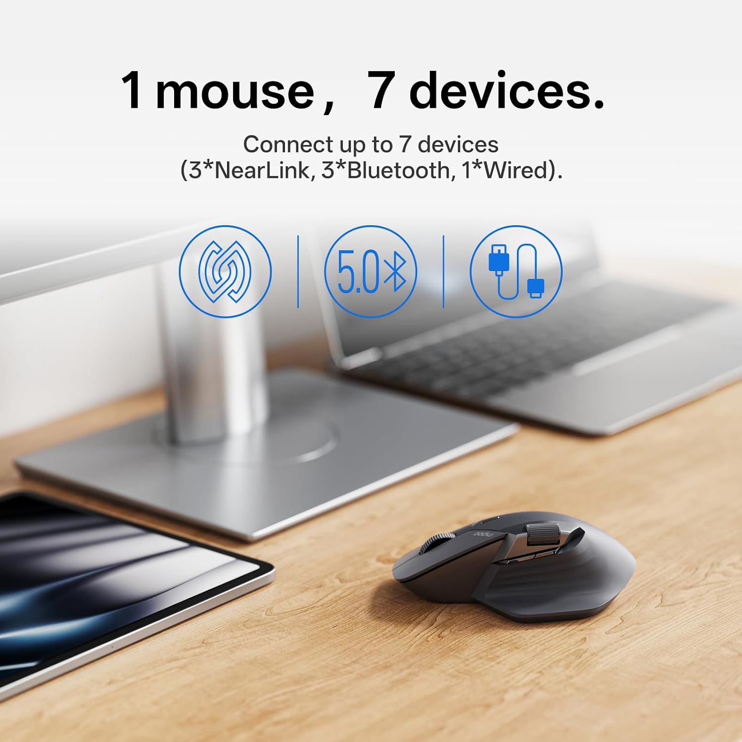 Buy Rapoo MT760 Pro Wireless Mouse with NearLink Matte Black from Vmart in Pakistan