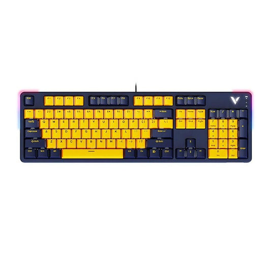 Buy Rapoo V500 Pro TM Wireless Mechanical Keyboard Yellow/Blue Vmart in Pakistan
