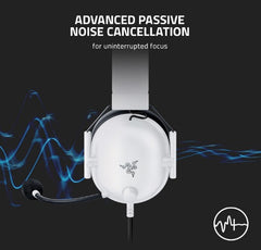 Razer BlackShark V2 X Multi-Platform Wired Esports Headset - White