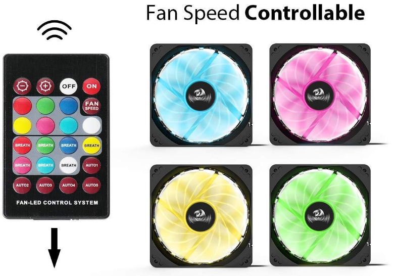 Redragon GC-F006 Computer Case 120mm PC RGB Cooling Fan