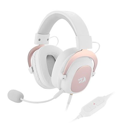 Redragon H510 Zeus Wired Gaming Headset Detachable Microphone - White